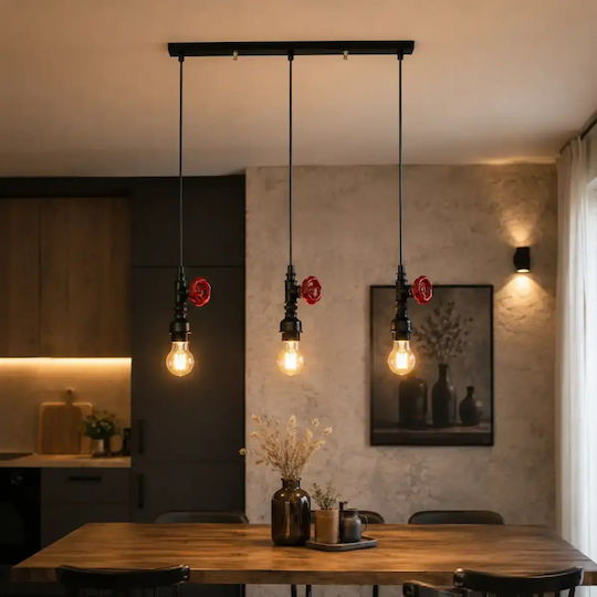 Lumină Suspendată Neagră Homs Ro11392