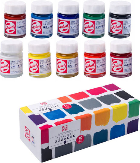 Royal Talens Vopsele Tempera Extra Fine În Cutie 16ml 10 Bucăți