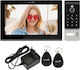 Interfon Video Inteligent 1 Familie Mentor Svk4104b 4 Fire WiFi Card Pin Tuya 10 Inch Ips Dvr Fhd 2mp Ik08 Negru