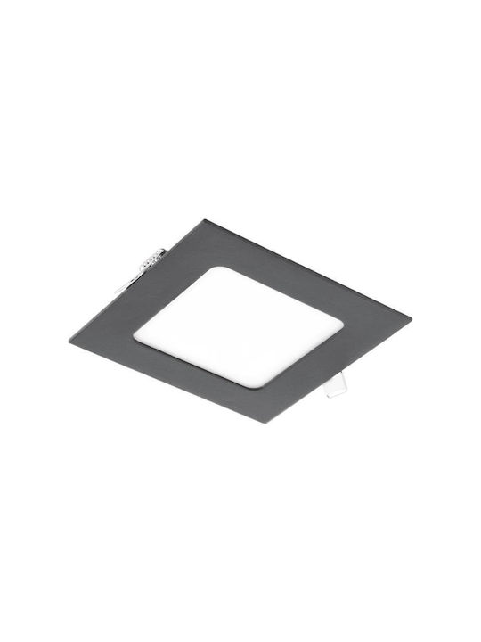 Εντοιχισμένος Φωτιστικός Led Matis Plus 7w Ip20 3000k Μαύρος