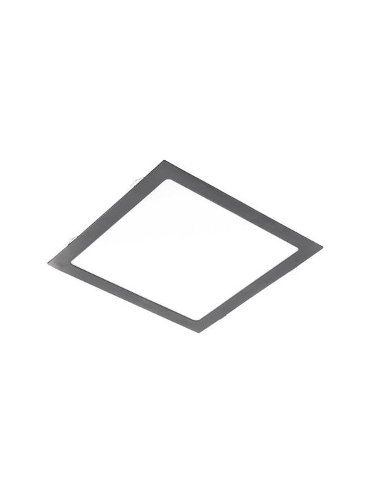 Εντοιχισμένος Φωτιστικός Led Matis Plus 24w Ip20 4000k Μαύρος