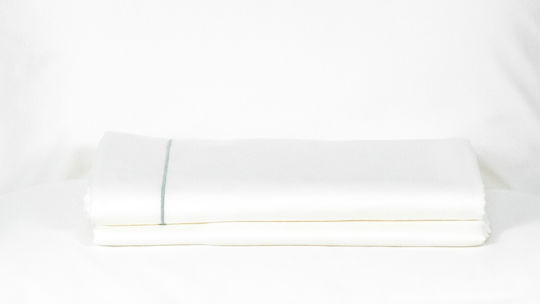 Cearceaf Satin Bumbac Linia Mărimea Pilotei 150x200 Cm Pearl Linia