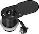 Ενσωματωμένη Πρίζα Επίπλου 60 Mm Schuko + Usb-a/usb-c Pd 20 W Συρόμενο Κάλυμμα Καλώδιο 1,9 M Μαύρο