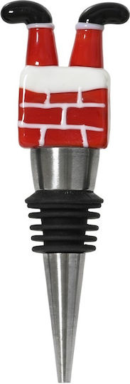 Capac Sticlă Inoxidabil Decorațiune Sticlă Moș Crăciun 12,5 Cm Decoris 389922-9