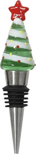 Capac Sticlă Inoxidabil Decorațiune Din Sticlă Copac De Crăciun 12,5 Cm Decoris 389922-10
