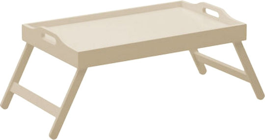 Tavă Platou De Servire Din Lemn Albă 60x36cm