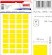 Selbstklebende Etiketten 16 X 22 Mm 160 Stück Set Tanex Fluoreszierendes Gelb