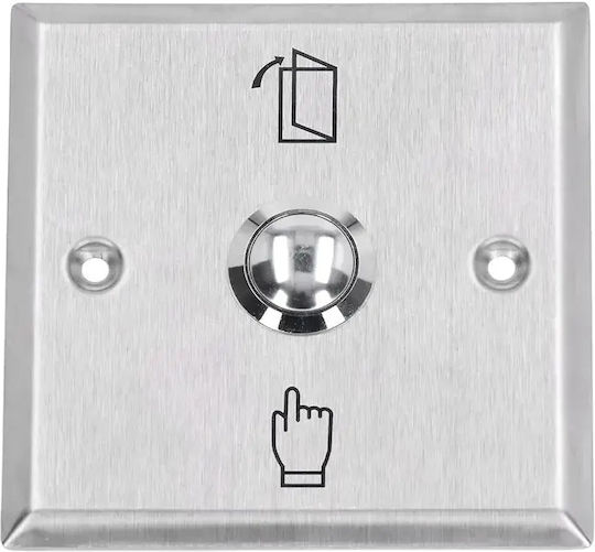 Mentor Acs032 Access Control Exit Button No Com 12v Recessed Steel