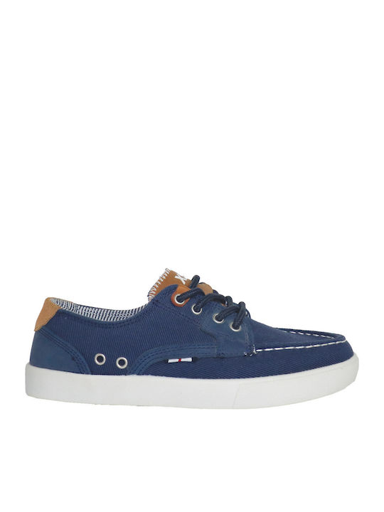Deri Kinder Slipper & Mokassins mit Schnürsenkeln Marineblaue