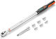 Bară de extensie cu clichet pentru cheie dinamometrică digitală 1/2 inch ±2% precizie cuplu 17-340 Nm 5 x capete de cheie