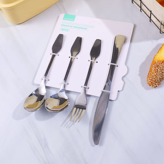 Besteckset Silber 4 Stück Besteckset Silber 4 Stück