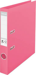 Esselte No.1 Power Lever Arch File Pp Pp Partially Recycled Fsc A4 50 Mm Pink