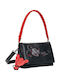 Knitted Women's Handbag Shoulder Black