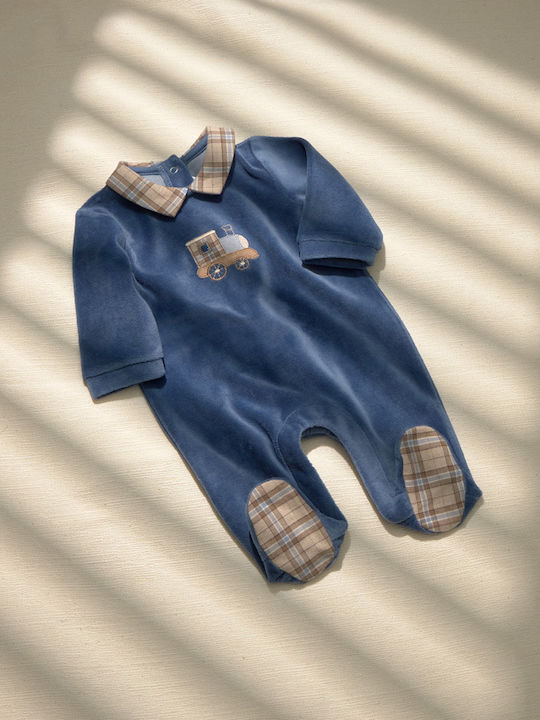 Mayoral Velvet Blue Bodysuit