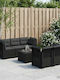 Garten- und Outdoor-Möbelsets Wohnbereich 5 Stück mit Kissen