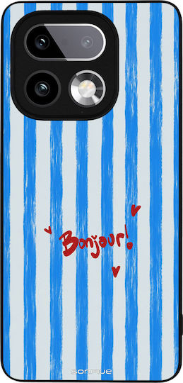 Husă Sonique Stripe Stories Series Realme 16 Pro Plus Bonjour Albastru