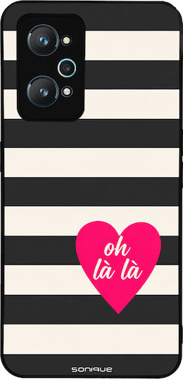 Sonique Stripe Stories Series Series Realme Gt Neo 2 5G Realme Gt 2 5G Realme Gt Neo 3T 5G Oh La La – Schwarze Handyhülle