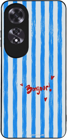 Sonique Stripe Stories Series Case Oppo A60 Bonjour Blue