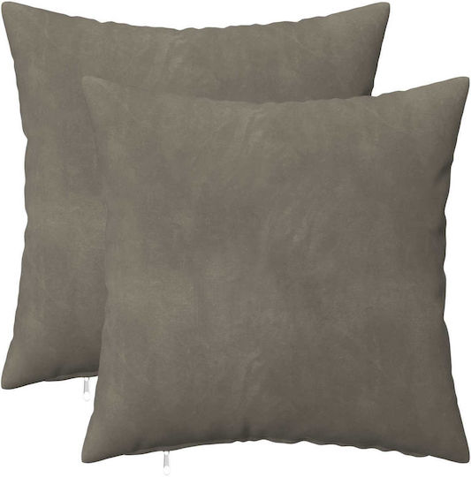 vidaXL Sofa Cushion Heerlen Velvet Light Grey 50x50cm