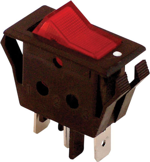 Red Rocker Switch On-off Tes-11