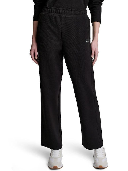 DKNY Women's Ribbed Trousers Black