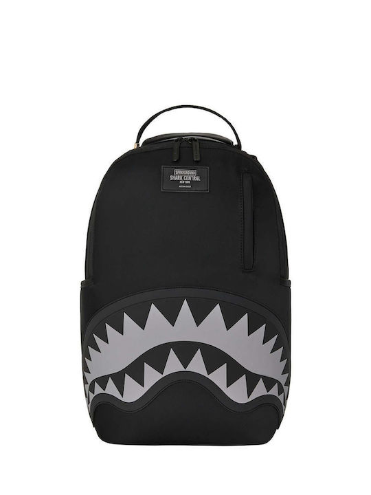 Sprayground Shark Central Nylon Embossed DLXS de Spate Negru