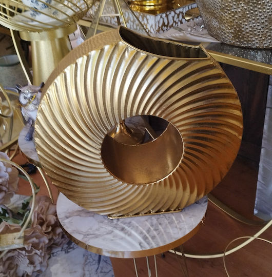 Dekorative Metallische Goldene Vase Dekorative Metallische Goldene Vase