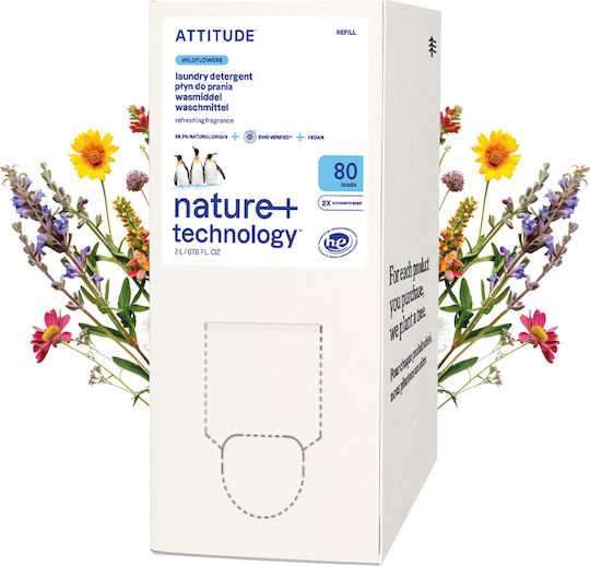 Attitude Little Ones Detergent Lichid pentru Rufe 2lt (80 Măsuri)