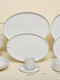 White Stripe White Porcelain Dinnerware Set 20pcs