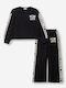 Kids Tracksuits Black 2 Pieces