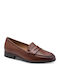 Softline Leder Damen Mokassins in Tabac Braun Farbe