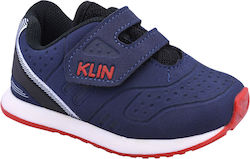 KLIN Kids Sneakers Anatomic with Hoop & Loop Closure Blue