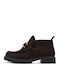 Leder Damen Stiefeletten Braun