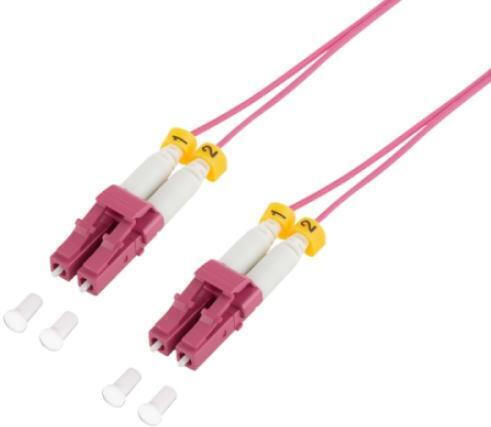 LogiLink Καλώδιο Οπτικής Ίνας LC/UPC-LC/UPC 1m Μωβ