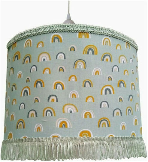 Turquoise Ceiling Light 40x25cm