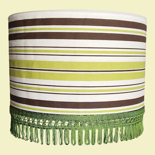 Stripes Dimensiuni Lumini Suspendate Verde Cu Bază De Bec E27 35x25cm