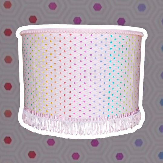 Neon Dots Deckenleuchte Rosa mit Lampenbirnensockel E27 30x20cm