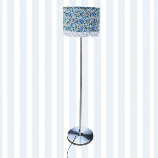 Siel Floor Lamp with Lamp Bulb Base for E27 Blue