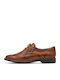 Leder Damen Oxfords in Tabac Braun Farbe