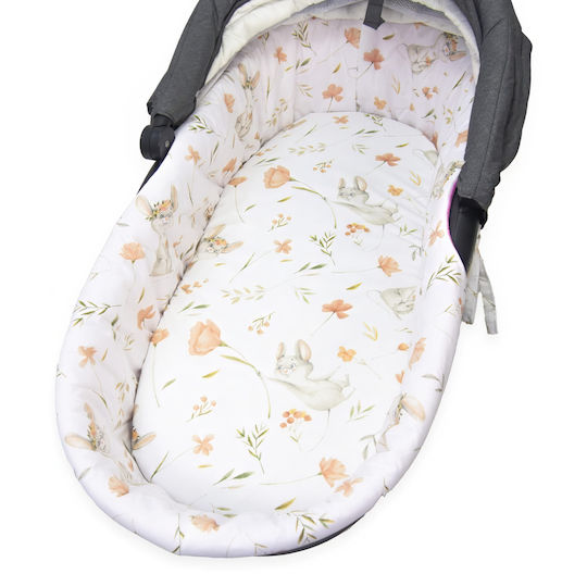 Kerstin Atmungsaktives Kinderwagenmatratze 38x80cm Weiß