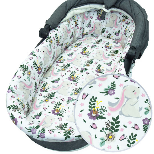 Kerstin Atmungsaktives Kinderwagenmatratze 38x80cm Rosa