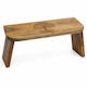 Yogi & Yogini Zusammenklappbarer Meditationshocker aus Mango Holz Tree Life 48x18cm