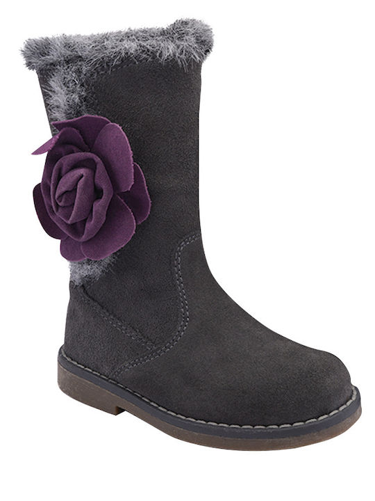 Mkids Suede Kids Grey Boots