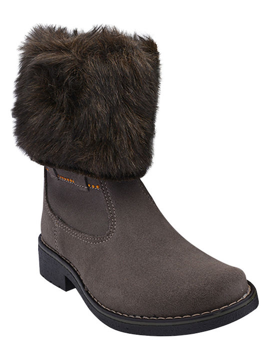 Mkids Suede Kids Brown Boots