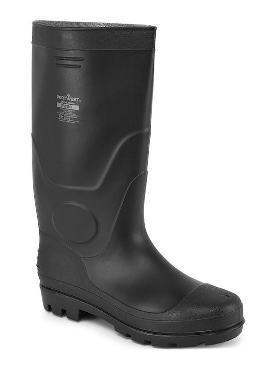 PVC Sicherheitsgummistiefel Klasse 04 Wasserdicht En Iso 20347 Größe 37 Schwarze