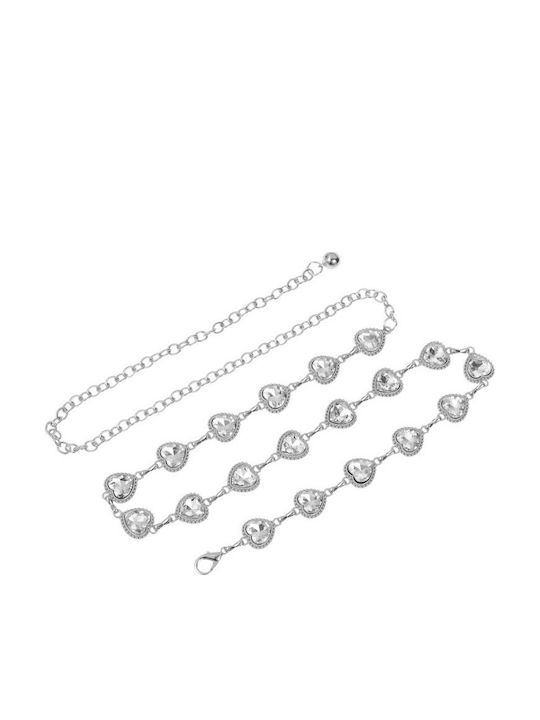 Damen Gürtel Kette Silber