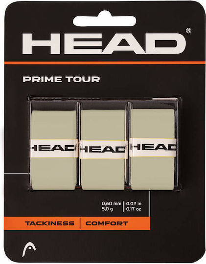Prime Tour Regular 3x Gr Gray Overgrip Tennis Head Κωδ.3153085