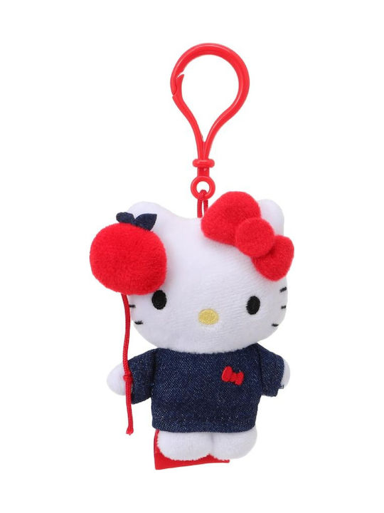 Plushy Keychain Standing Position Hello Kitty Classic Collection Apple Balloon