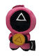 Plushy Keychain Squid Game Guard Red Triangle 10cm