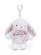 Bow Bunny 15cm Plushy White Keychain